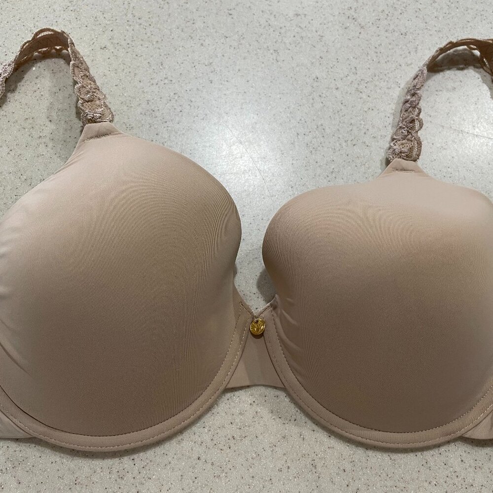 NATORI Pure Luxe Plunge T-Shirt Bra "CAFE" Size 30G, NWOT